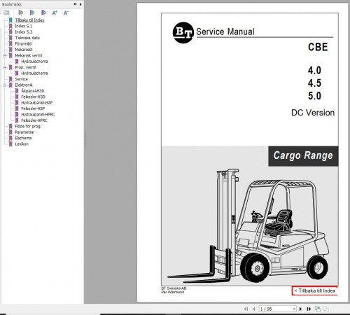 BT Forklift CBE 4.0 4.5 5.0 DC Version Service Manual (1)