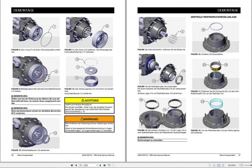 Dana Axle 990 Workshop Manual X990005554005 DE 1