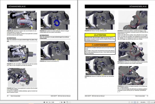 Dana Axle 990 Workshop Manual X990005554025 FR 1