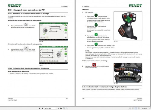 Fendt 930 933 936 939 942 Vario Gen7 Operating Manual H221PP001B02D FR 1