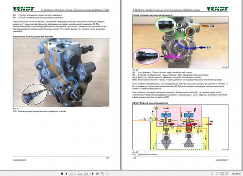 Fendt 930 933 936 939 942 Vario Gen7 Operator's Workshop and Diagrams RU 2