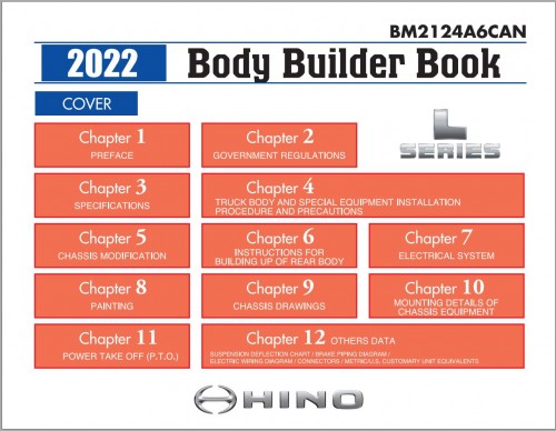Hino Truck CAN 2019 2024 PDF Body Builder Book Chassis Guide (3)
