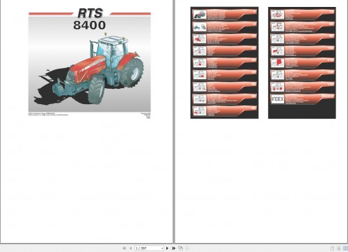 Massey Ferguson Tractor 8400 Parts Manual 3378867M1 1