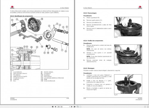 Massey Ferguson Tractor MF3300 Service Manual ACX2558740 PT