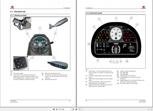 Massey Ferguson Tractor MF6711R MF6712R MF6713R Operator Manual ACW1513500