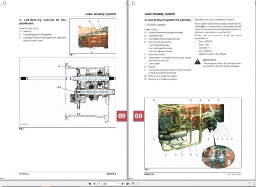 Massey Ferguson Tractor MF7000 Dyna Series Workshop Manual MOI7400E01