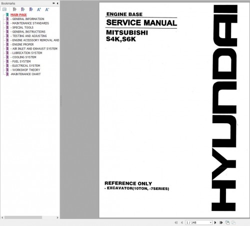 Mitsubishi Engines Series Service Manual 1