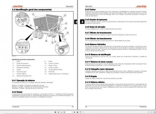 Santal Agricultural VT10 Tamdem to VT13 Tridem Operator Manual 7500.033.2 PT