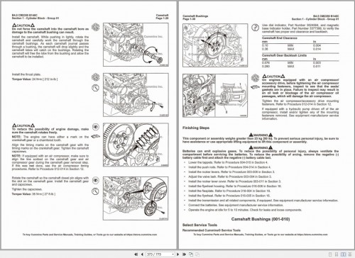 Cummins Engine B4.5 CM2350 B146C Service Manual Volume 1 1