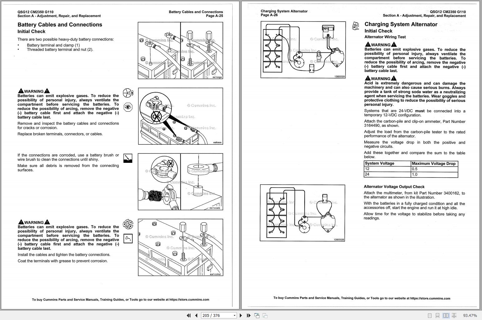 Cummins Engine QSG12 CM2350 G110 Service Manual Volume 2 | Auto Repair ...