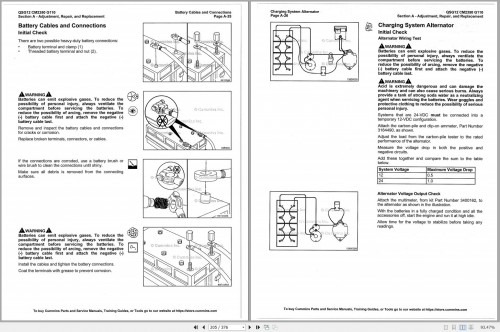 Cummins Engine QSG12 CM2350 G110 Operation Maintenance Manual 1