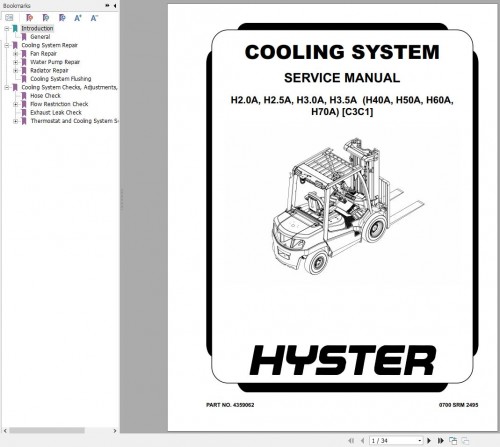 Hyster Claas 5 C3C1 H40A H50A H60A H70A Service Manual (2)