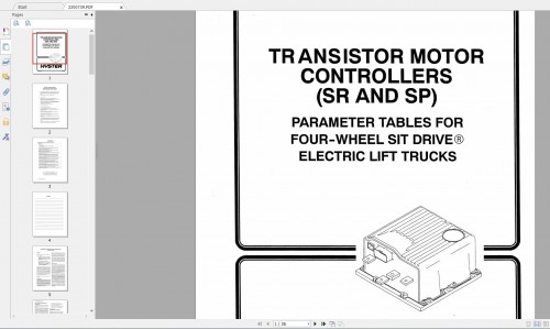 Hyster Forklift Class 1 Updated 12.2023 Electric Motor Rider Trucks Service Repair Manuals (9)