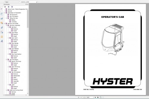 Hyster Forklift Class 5 Updated 12.2023 Internal Combustion Engine Trucks Service Repair Manuals (4)