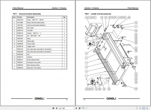 Dingli Scissor Lifts JCPT0607DCM Parts Manual SM012020123 1