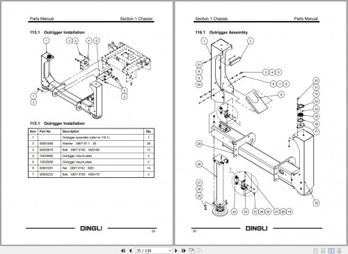 Dingli Scissor Lifts JCPT1523DCL JCPT1823DCL Parts Manual SM012220131 1