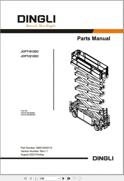 Dingli-Scissor-Lifts-JCPT1912DC-JCPT2212DC-Parts-Manual-SM012020113.jpg