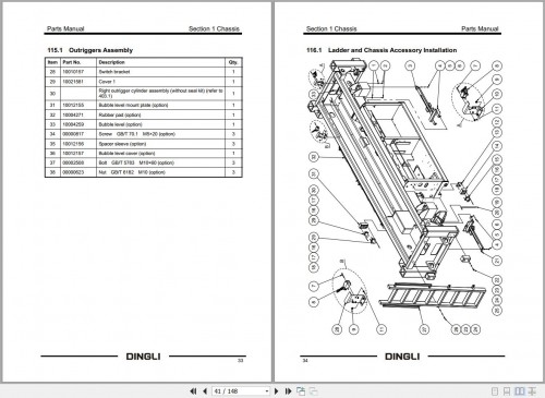 Dingli Scissor Lifts JCPT1912DC JCPT2212DC Parts Manual SM012020113 1