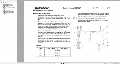 Jungheinrich Forklift 1.45 GB Electric & Hydraulic Schematic, Operation & Service Manual 13