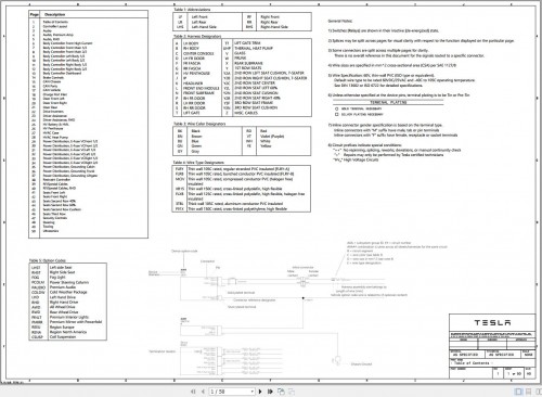 Tesla Model Y LHD and RHD Circuit Diagram 01.2021 01.2022