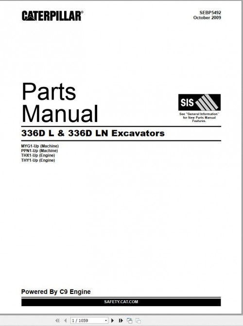 CAT-Excavator-336DL-336DLN-Parts-Manual-SEBP5492.jpg