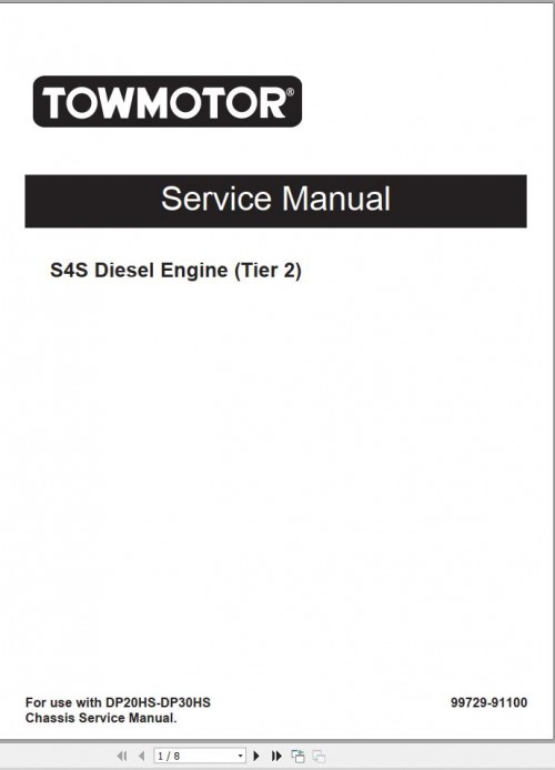 CAT Lift Truck DP20HS Service Maintenance Operation Manual 1