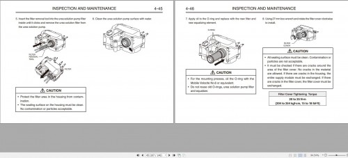 HINO Engine J05E UN Stage IV Tier 4F Operator Manual SCX550 3C5 1