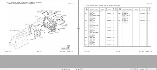 Hino Engine J05EUN HCFA Parts Catalog 4111 0 1 1