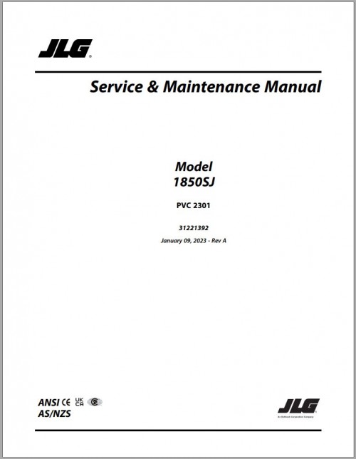 JLG Forklift Operation Service Parts Catalog Manuals and Schematic 1980 to 2023 (2)