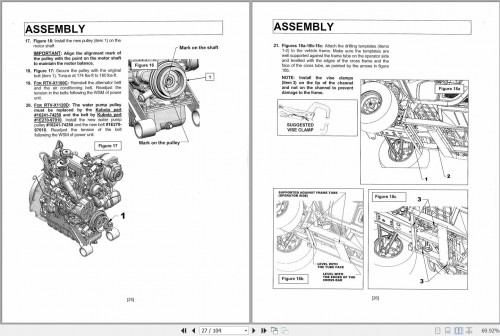 Kubota Drive Kit V5299B PTO Owners Manual 70011305 (2)