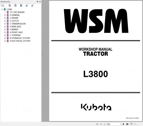 Kubota Tractor L3800 Workshop Manual (1)