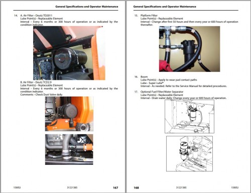 JLG Boom Lifts 1500SJ Operation Safety Manual 31221385 2023 PVC 2301 1