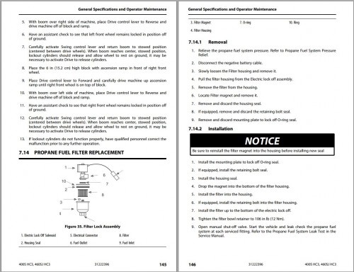 JLG Boom Lifts 400S HC3 460SJ HC3 Operation Safety Manual 31222396 2023 PVC 2307 1