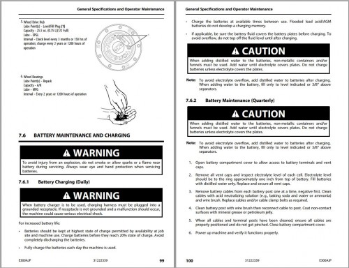 JLG Boom Lifts E300AJP Operation Safety Manual 31222339 2023 PVC 2307 1