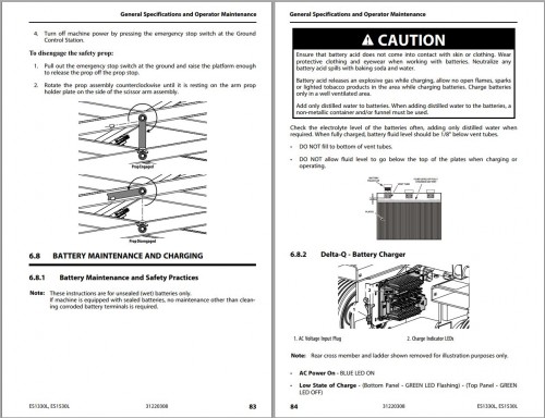 JLG Scissor Lifts ES1330L ES1530L Operation Safety Manual 31220308 2022 PVC 2204 1
