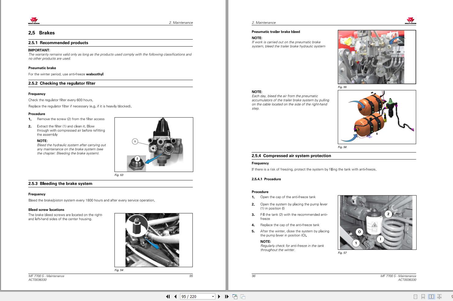 Massey Ferguson 7714S 7715S 7716S 7718S Dyna 4 6 Operation Manual ...