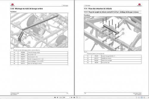 Massey Ferguson Chisel Cultivator 2510 2530 Operator Manual 9971435MFA FR 1