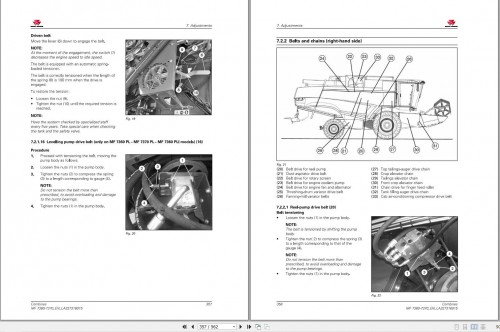 Massey Ferguson Combine 7360 7370 Operator Manual 1