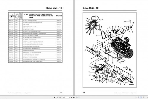 Massey Ferguson Combine 9280 DELTA Series Parts Manual 1