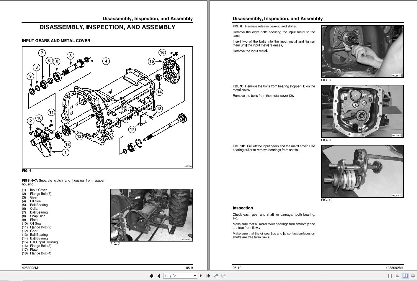 Massey Ferguson Tractor 1529 1532 Workshop Service Manual 4283092M1 ...