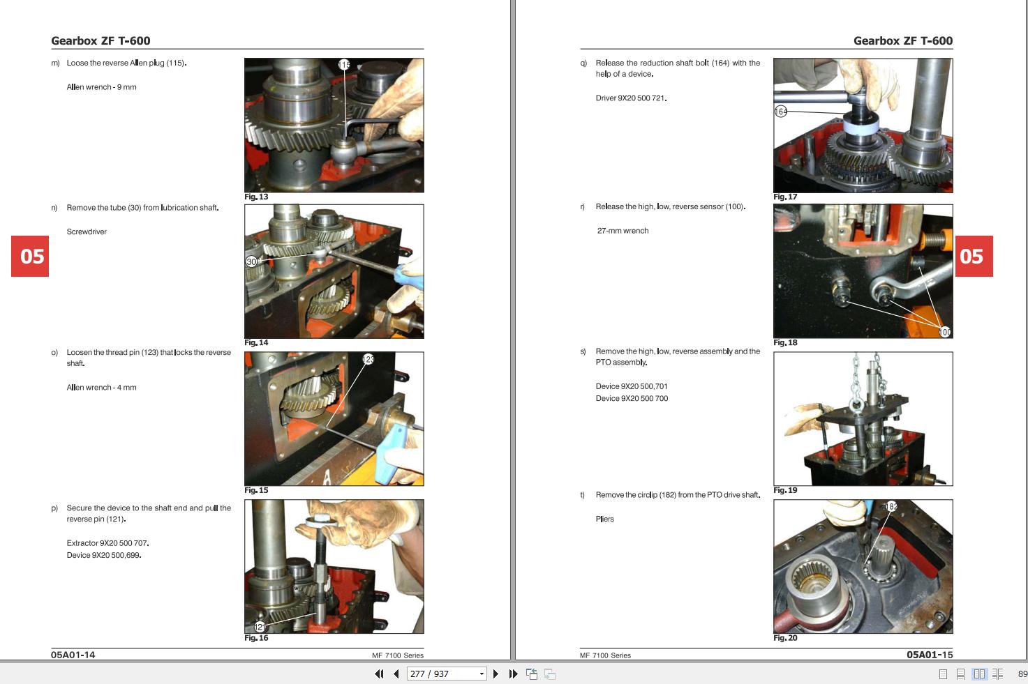 Massey Ferguson Tractor 7140 7150 7170 7180 Workshop Manual | Auto ...