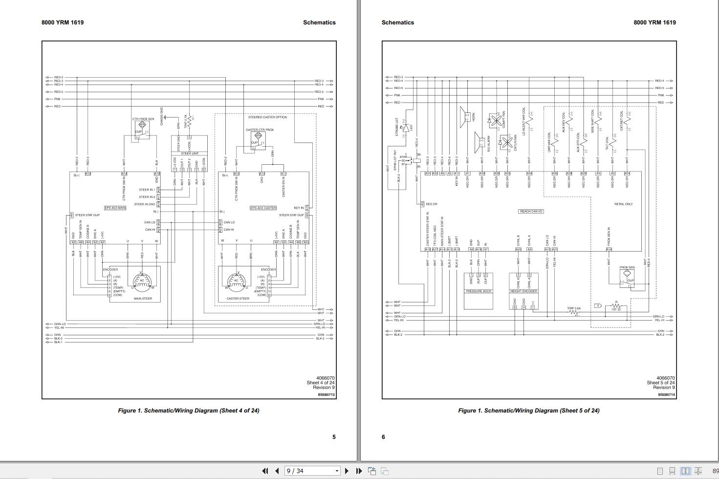 Yale Forklift D861 (NDR035EB, NR045EB) Service Manual | Auto Repair ...