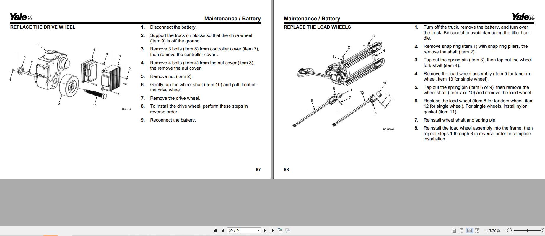 Yale Forklift A3D4 (MPC15) Operating Manual | Auto Repair Manual Forum ...