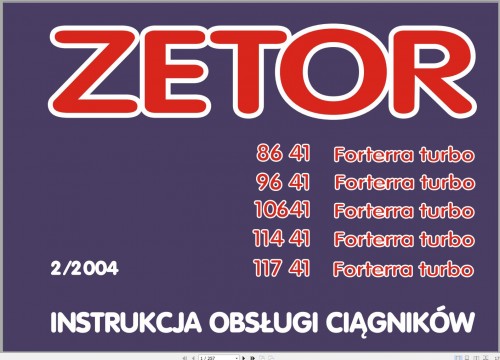 Zetor Forterra 8641 9641 10641 11441 11741 User Manual PL (1)