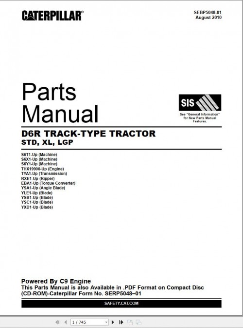 Caterpillar-Tractor-D6R-Parts-Manual-SEBP5048-01-1.jpg