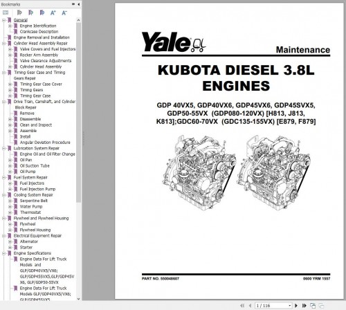 Yale Forklift H813 (GLPGDP40VX5 to 55VX Europe) Service Manual 02.2023 1