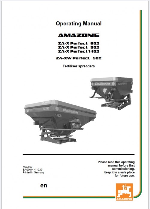 Amazone ZA X Perfect 602 902 1402 ZA XW Perfect 502 Operating Manual (1)