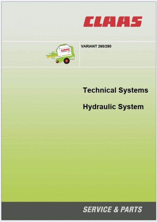 Claas Variant 260 280 Hydraulic Technical Systems (1)