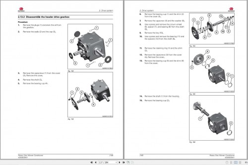 Massey Ferguson Mower 1316S Workshop Service Manual 4283635M1 1