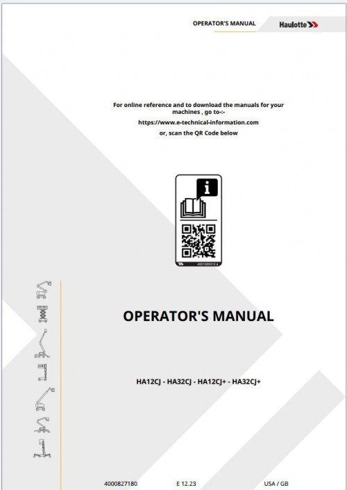 Haulotte Forklift Operator Maintenance Repair Parts Service Manuals 7.03 GB PDF (3)